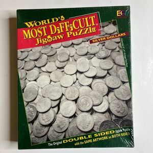 Worlds Most Difficult Jigsaw Puzzle Silver Dollars 513pc Double Sided New